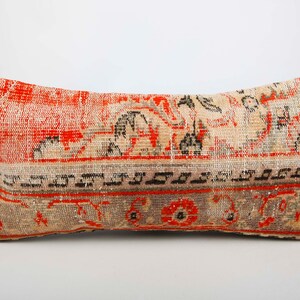 Lumbar Pillow Cover, Rug Lumbar Pillow Cover, Extra Long Lumbar Pillow Cover, Decorative Lumbar Pillow, Vintage Lumbar Pillow,Turkish Pillow