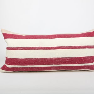 Boho lumbar pillow , long pillow , bed pillow , decorative pillow , rug pillow , anatolian pillow , unique pillow , turkish pillow rug cover