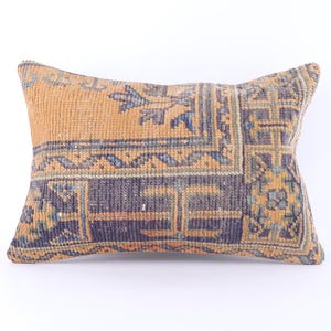 Wohndekor Kissen, Vintage Teppich Kissen, Dekokissen, 16x24 Wollteppich Kissen, türkisches Kissen, Bettwäsche Fall