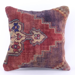 Rug Design Pillow Covers,Terracotta Southwestern Cushion Case,Decorative Aztec Ethnic Home Decor,Boho Gift, Vintage Gift,Unique Gift Idea