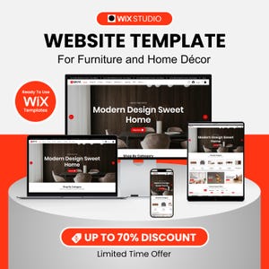 Wix Studio Website Template: Furniture & Home Decor Store Design