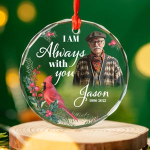 Personalized Grandma Memorial Ornament, Custom Photo Christmas Ornament, In Memory of Grandma, Grandma Sympathy Gift, Loss of Grandma Gifts