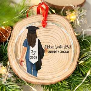 Personalized Graduation Ornament, Personalized Class of 2025 Ornament, High School Graduation Gift, College Graduated, New Graduate Gift