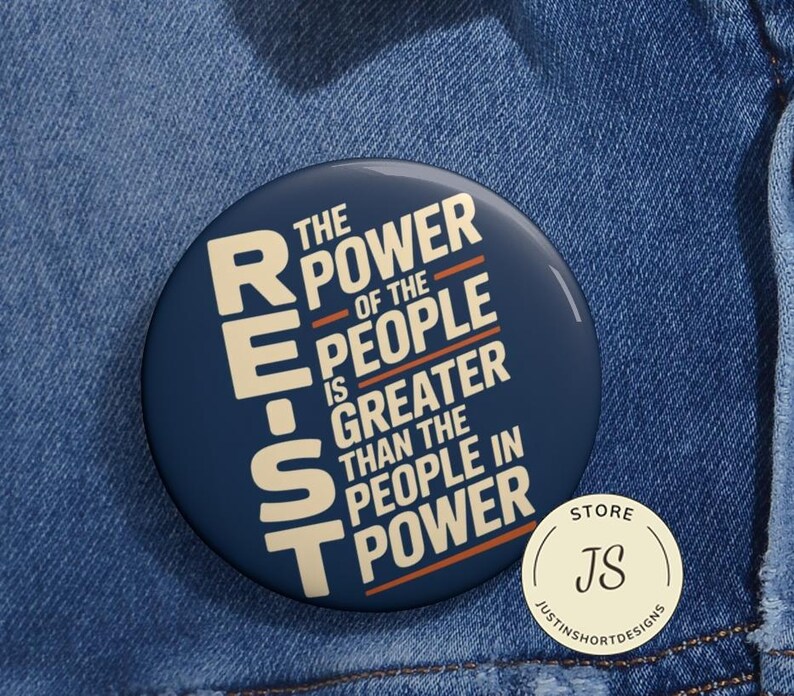 Resist Anti Trump Pin Buttons in 3 Sizes, Anti-ice Protest Pin ...