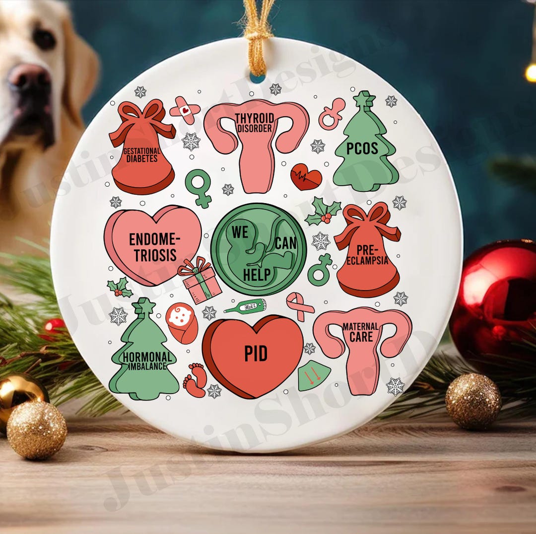 12 Days of Obgyn Nurse Christmas Ornament, Christmas OBGYN Nurse Doctor ...