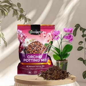 Orchid Potting Mix 1QT, Premium Orchid Bark Soil Medium for Potting & Repotting, Dendrobium, Cattleya Orchids, Ideal for Phalaenopsis