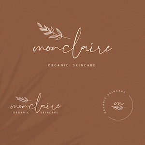 Modernes florales handgeschriebenes Logo, vorgefertigtes Skript-Logo-Design, Premium-Mode-Branding-Kit, Feminines-Kosmetik-Logo, Small Business-Fotografie