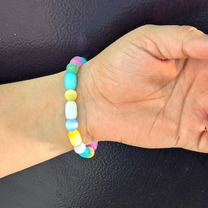 Selenite Bracelet - Healing Crystal for Protection, Cleansing & Positive Energy - Chakra Balancing Spiritual Jewelry Boho Gift.