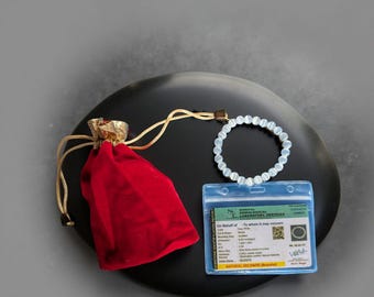 Pulsera de cristal de selenita / Sanación, limpieza energética y equilibrio de chakras, joyería espiritual con cuentas