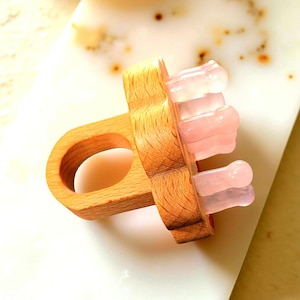 Rose Quartz Scalp Massager: Stress Relief & Hair Growth