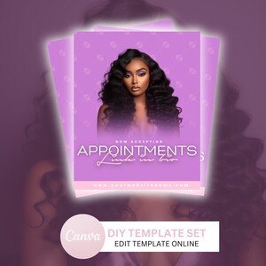 Editable Book Now Flyer | DIY Appointments Available Template | Premade Flyer Template | Canva Template