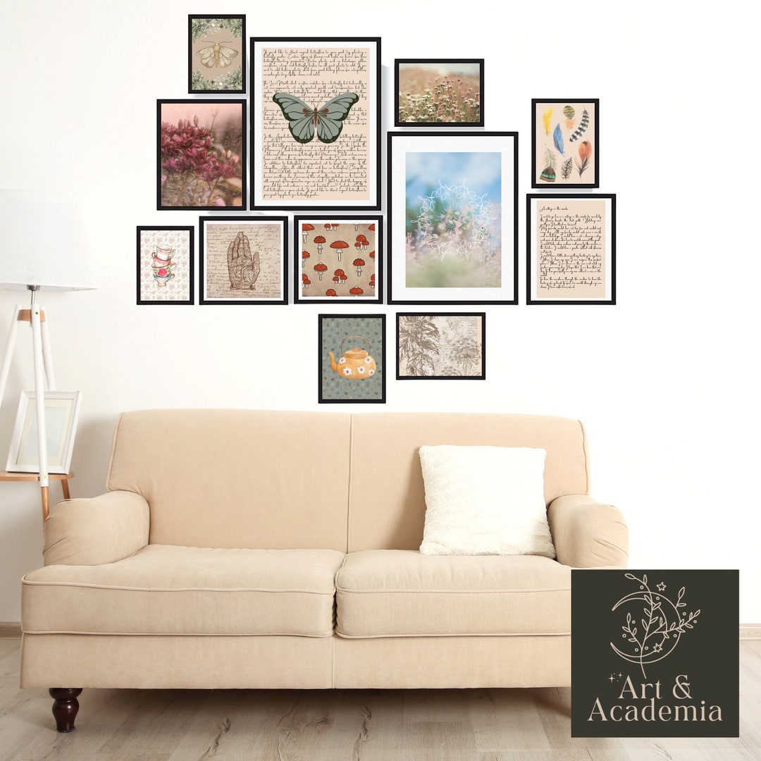Light Academia Decor Aesthetic Mega Bundle Printable Wall Art Set ...