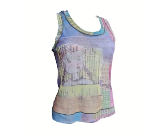 Cop Copine Y2k Mesh Cyber Linnet i storlek 3/L