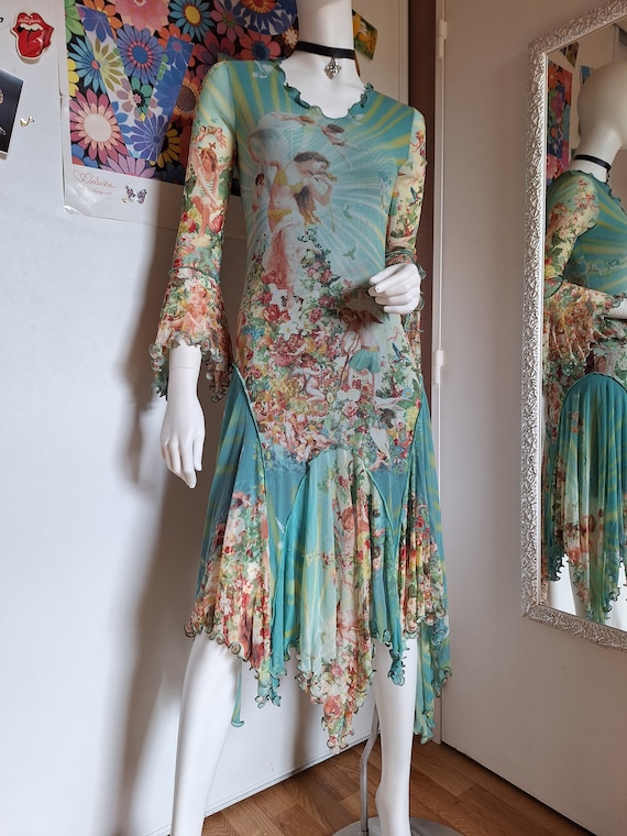 Jean Paul GAULTIER 1990s Cherub Mesh Dress in Size M Etsy UK