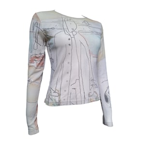 Cop Copine Y2k Minimalist Mesh Top in Size M