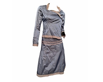 Cop Copine Satin Skirt Set in Size 36 FR/S