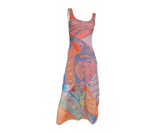 Legatte Jeans 90s Maxi Mesh Dress in Size 2/S-M
