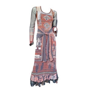 Save The Queen &#39;Bohemian&#39; Long Vintage Mesh Dress in Size M-L