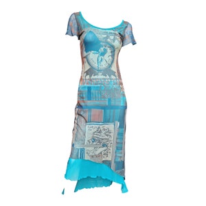 Save The Queen Y2K Mesh Dress in Size M-L