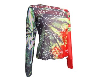 Cop Copine 'Flocky' Y2k ヴィンテージメッシュトップ サイズ3/M-L