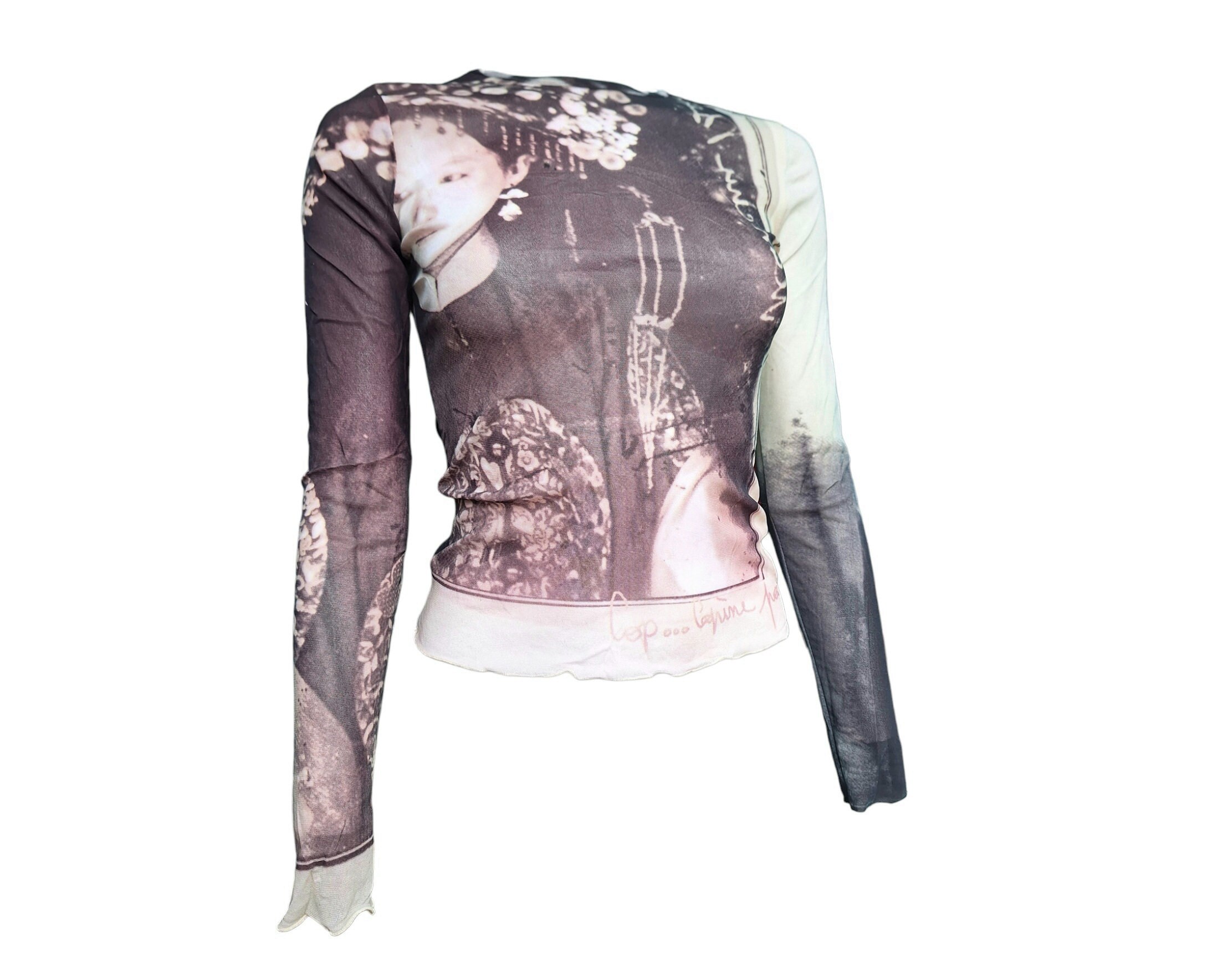 Cop Copine 'chinoise' Y2k Mesh Top in Size 1/S - Etsy