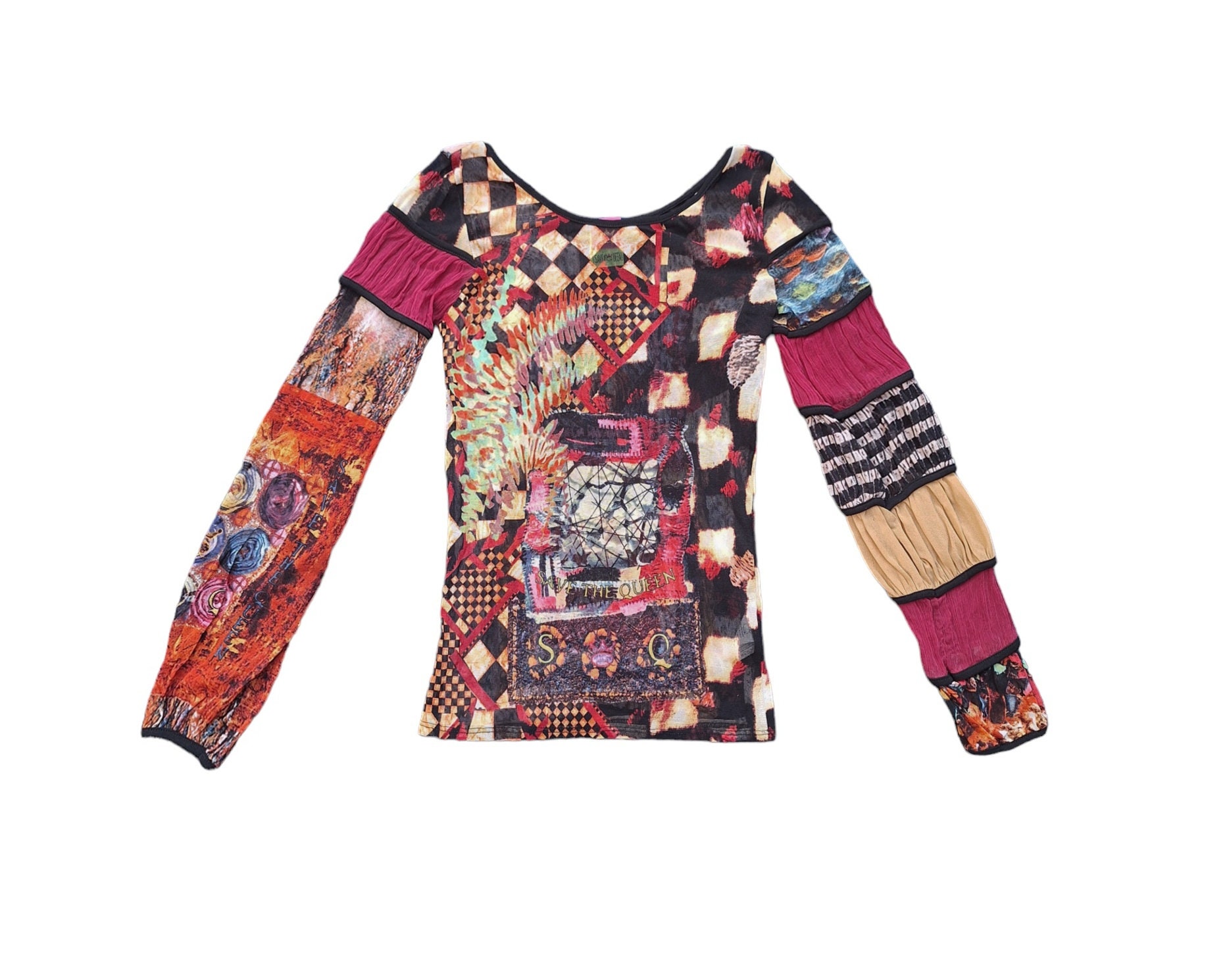 Save the Queen Y2K Mesh Top in Size S - Etsy