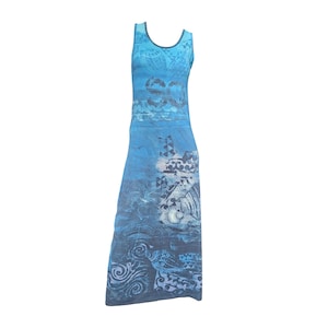 Save The Queen Y2K Ocean Maxi Dress in Size M-L