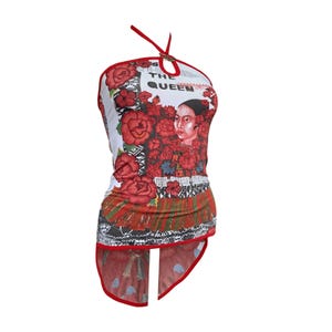 Jupe Save The Queen Taille XL - Occasion Très Bon état, Imprimé Multicolore, Coton/élasthanne, Style évasé