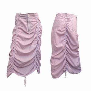 Marithé+ François Girbaud Y2k Ruched Midi Cargo Skirt in Size 40 FR/M