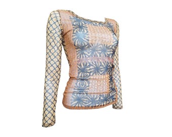 Save The Queen Y2K Vintage Mesh Top in Size S-M