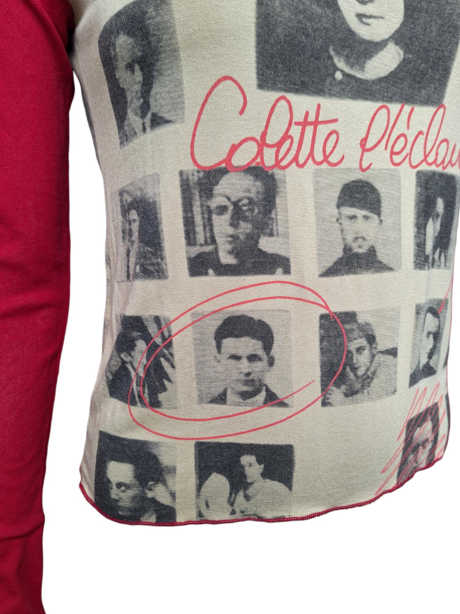 T-shirt Cop Copine Vintage Années 2000 - Taille 1 (34/36) - Vert - Fabriqué En France