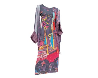 Save The Queen Avant-garde Vintage Mesh Dress in Size M-L