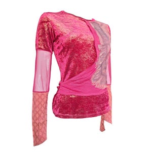 Save The Queen Y2K Mesh Top in Size L