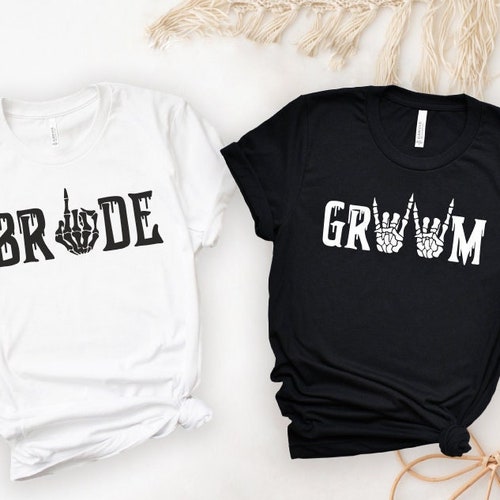 Bride & Groom Matching T-shirt Couples Matching Shirtfunny - Etsy Bride & Groom Matching T-shirt Couples Matching Shirtfunny - Etsy
