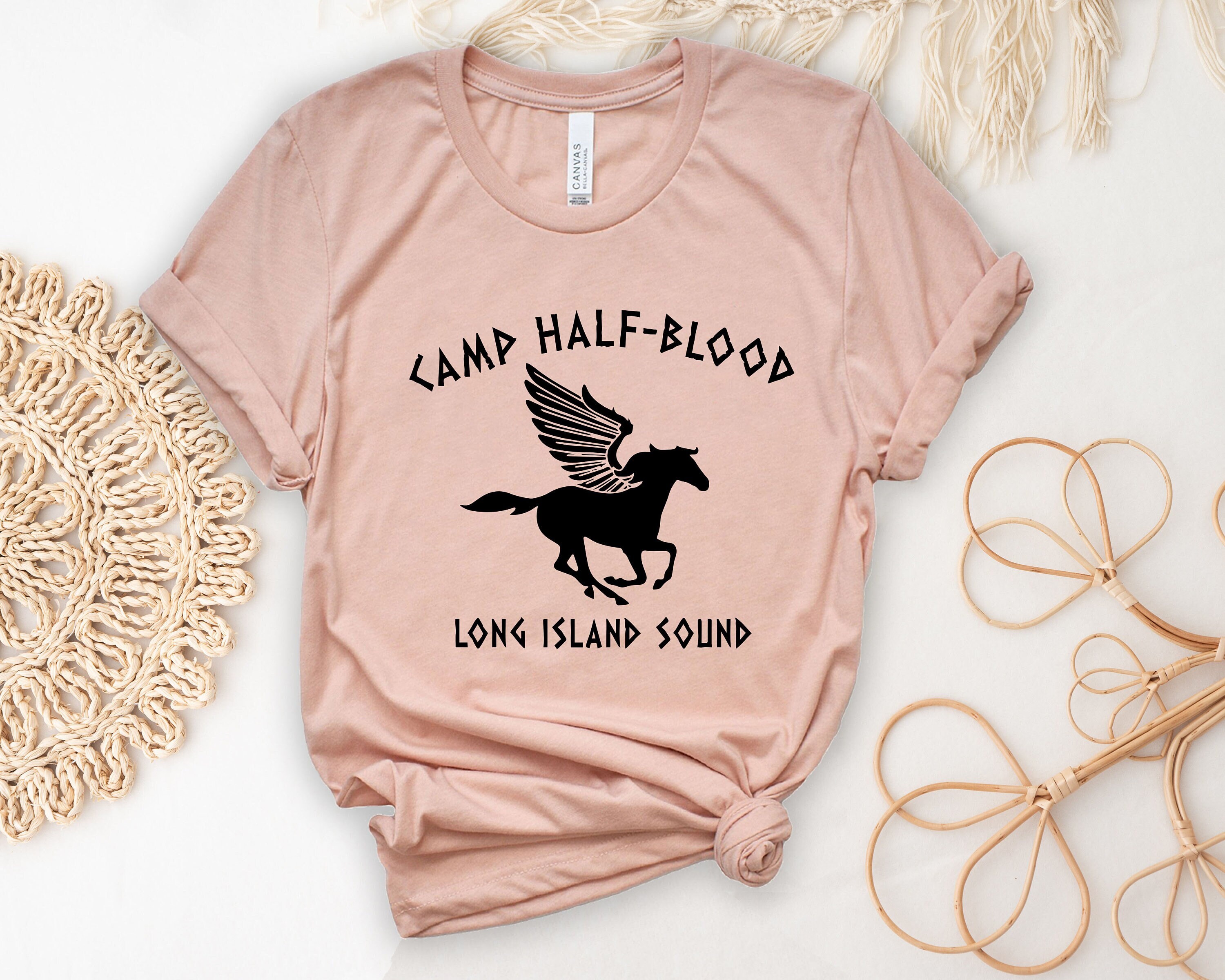 Camp Half Blood T-Shirt Long Island Sound Camp Jupiter Greek Mythology Tees