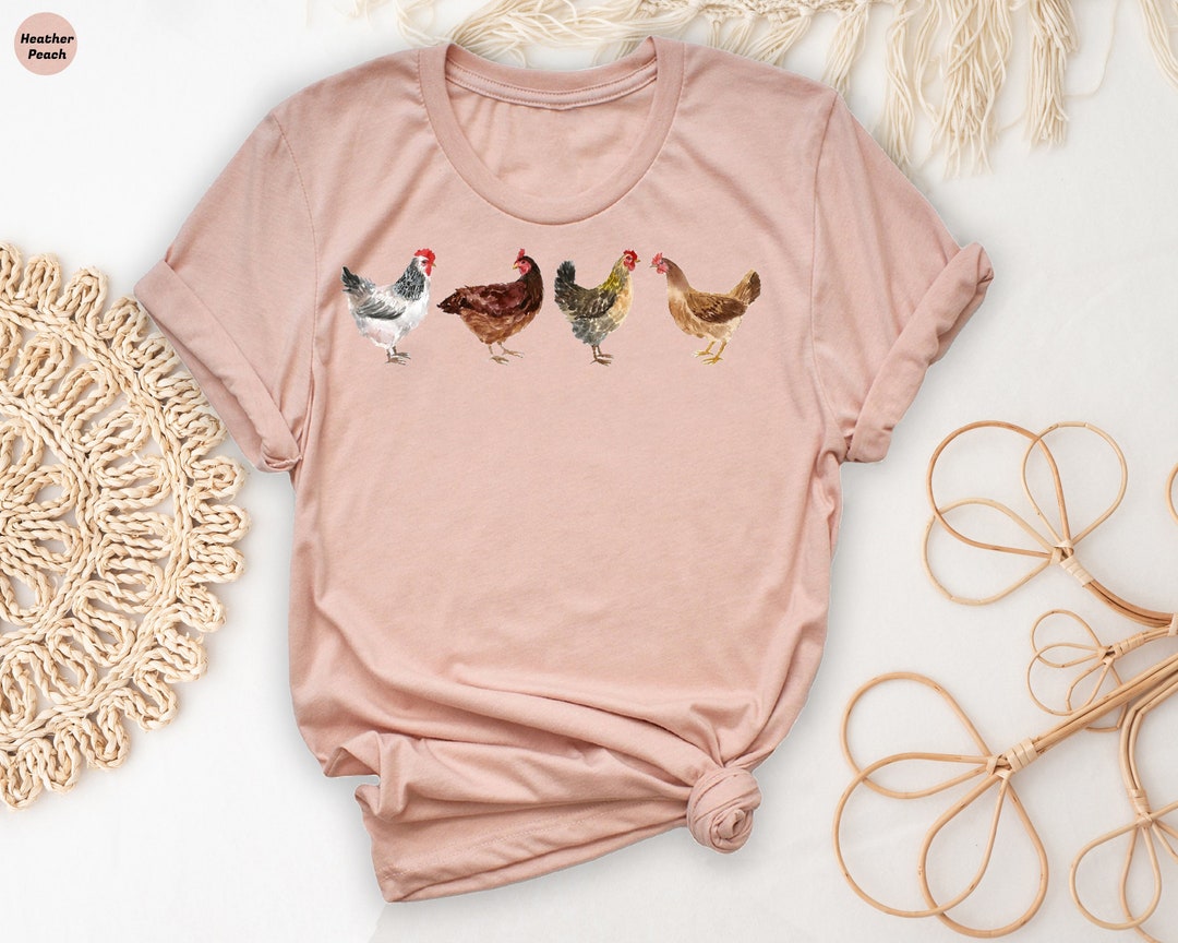 Funny Chicken Tshirt Crazy Chicken Lady Shirtfarm Animal Etsy