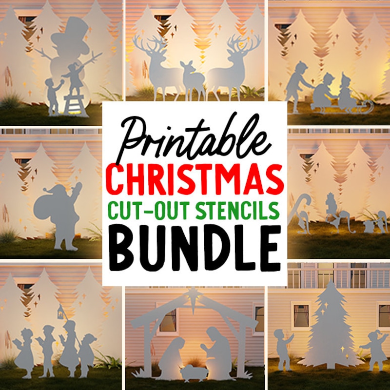 Christmas Silhouette - Etsy