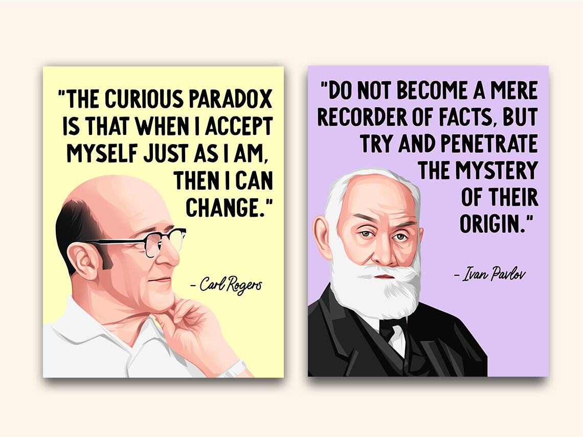 Famous Psychologists Printable Posters 10 Iconic Etsy UK