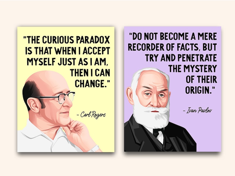 Famous Psychologists Printable Posters 10 Iconic Etsy UK