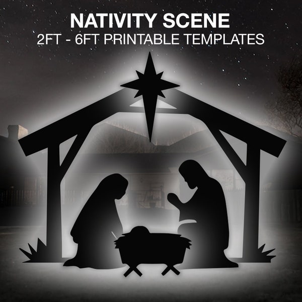 Outdoor Nativity Seasonal Decor - Etsy