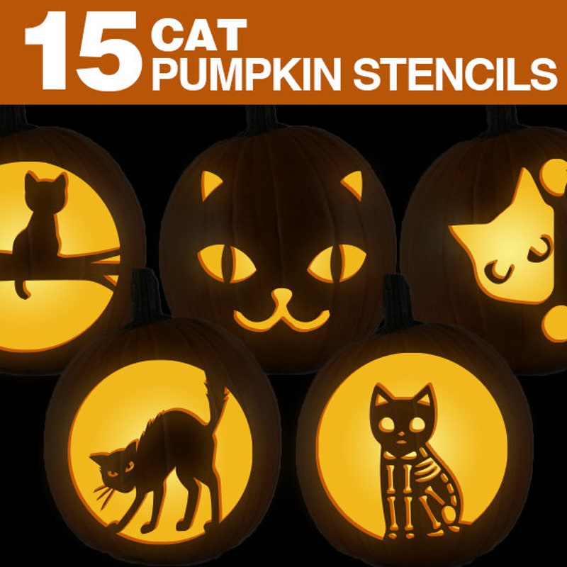 Pumpkin Carving Stencil - Etsy