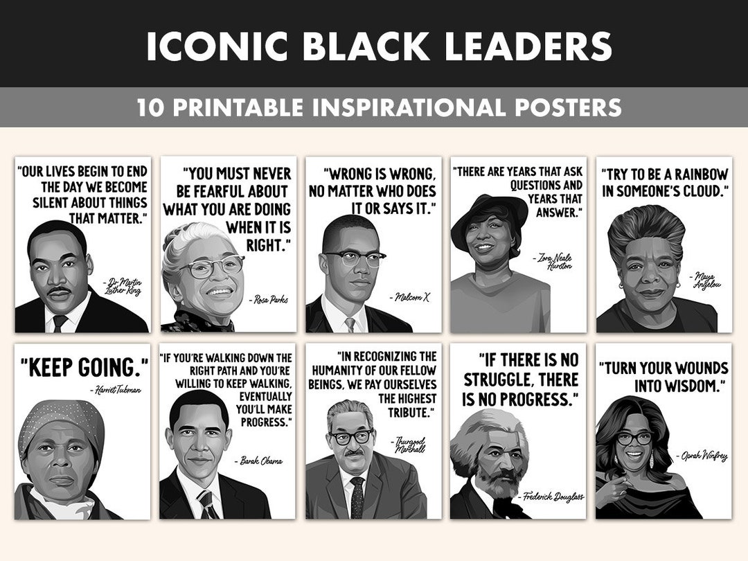 Famous Black Leaders Printable Posters 10 Inspiration Black Etsy 23-black-leaders-who-are-shaping-history-today-market-trading-essentials