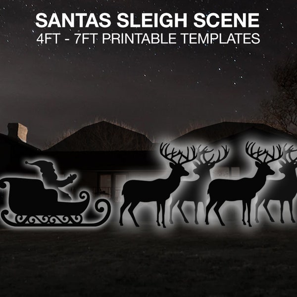 Santa Sleigh - Etsy