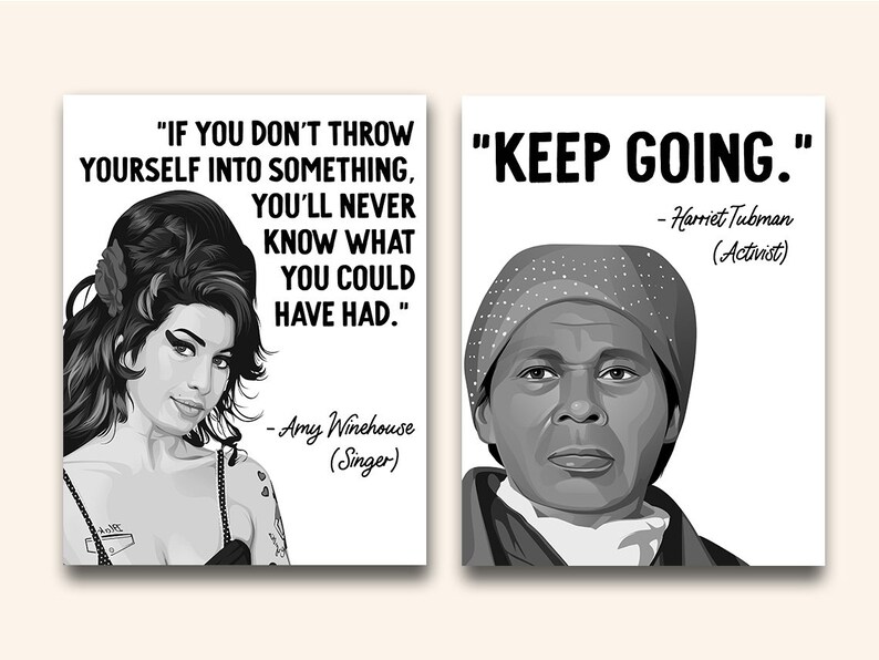Inspirational Quotes Printable Posters 10 Inspiration Quote Etsy