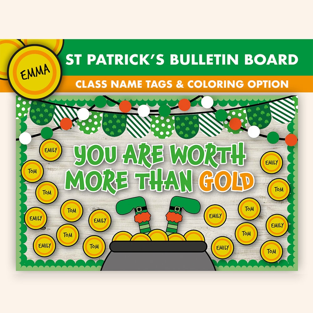 St. Patricks Day Icons PNG Digital Clipart - Instant Download - St Pattys St Patricks Day Pot Of Gold Shamrocks Clover Gold Coin Frames