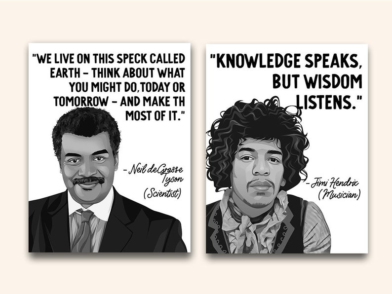 Inspirational Quotes Printable Posters 10 Inspiration Quote Etsy