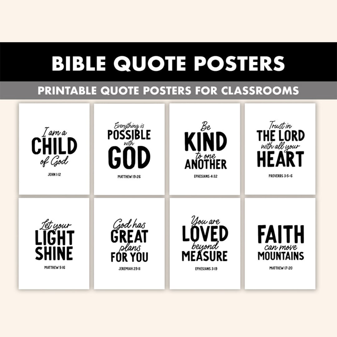 bible-quote-posters-8-inspirational-bible-verse-wall-art-for-classroom-black-and-white-christian-prints-classroom-bible-quotes-etsy