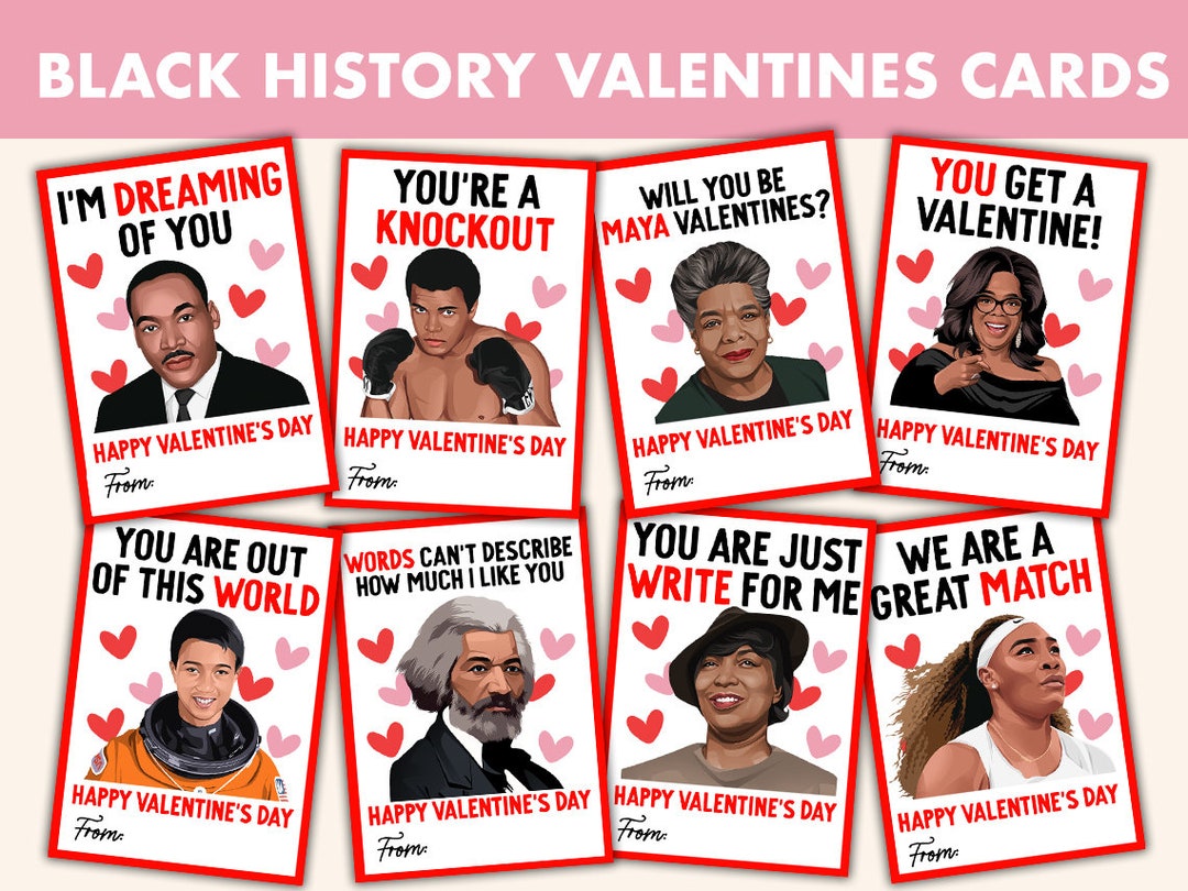 Black History Valentines Day Cards 8 Black History Month Valentines Day ...