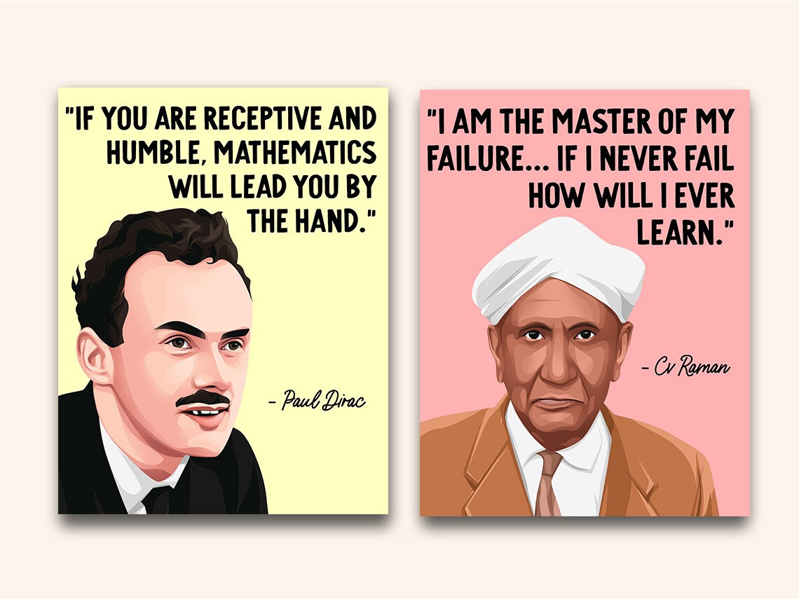 Famous Physics Printable Posters 10 Inspiration Physics Etsy