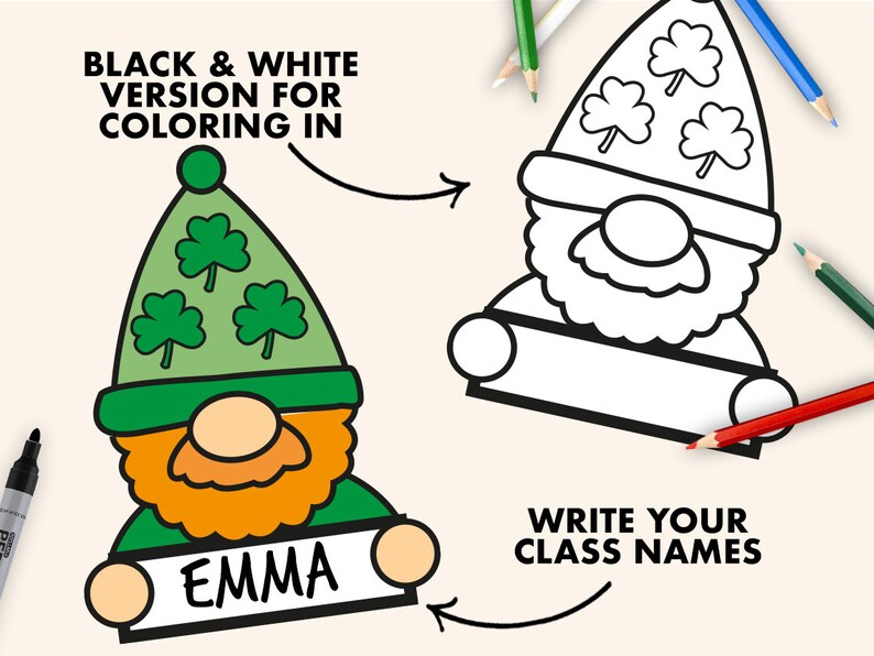 Leprechaun Bulletin Board Kit St Patricks Day Bulletin Etsy